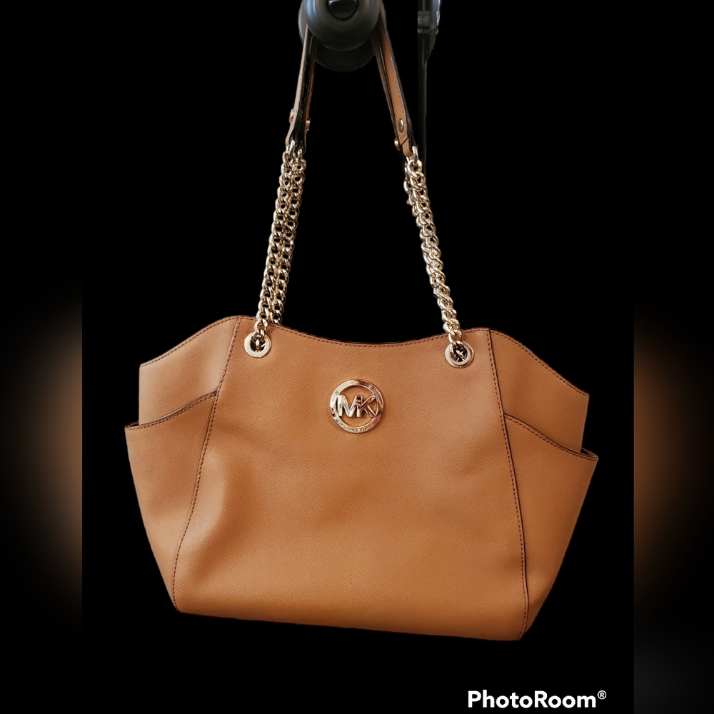 MICHAEL MICHAEL KORS Large Pebbled Leather Shoulder Bag
